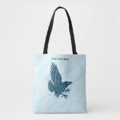 Dancing Blue Raven Tote Bag (Voorkant)