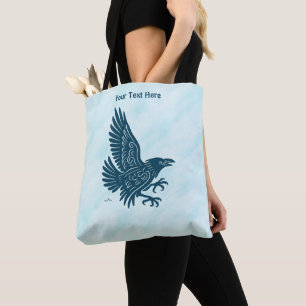Dancing Blue Raven Tote Bag