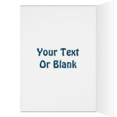 Dancing Blue Raven Wenskaart (Binnen (Links))