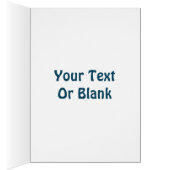 Dancing Blue Raven Wenskaart (Binnen (Rechts))