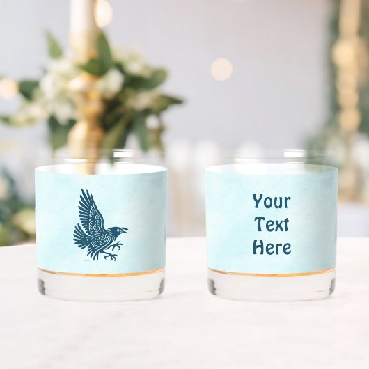 Dancing Blue Raven Whisky Glas (Insitu (Huwelijk))