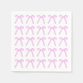 Dancing Bows Cocktail servet in Party Pink (Voorkant)