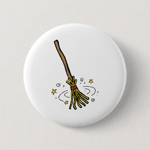 Dancing Broom Ronde Button 5,7 Cm