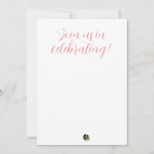 Dancing Bunnies Het is een meisje! Baby Shower Kaart (Achterkant)