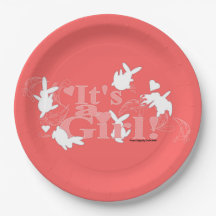 Dancing Bunnies Het is een meisje! Roze Baby showe