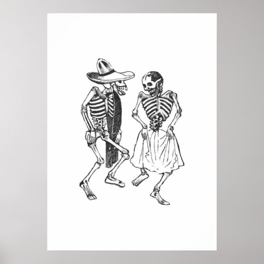 Dancing Calaveras Posada Poster (Voorkant)