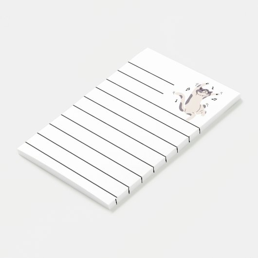 "Dancing Cat" Post-it Post-it® Notes (Schuin)
