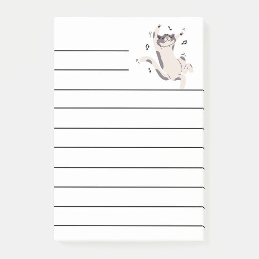 "Dancing Cat" Post-it Post-it® Notes (Voorkant)