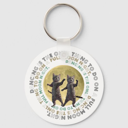 dancing cats-1  sleutelhanger (Voorkant)