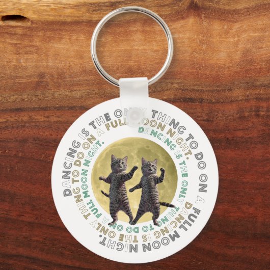 dancing cats-1  sleutelhanger (Voorkant)