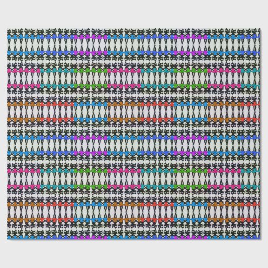 Dancing Cats Wrapping Paper Cadeaupapier (Vlak)