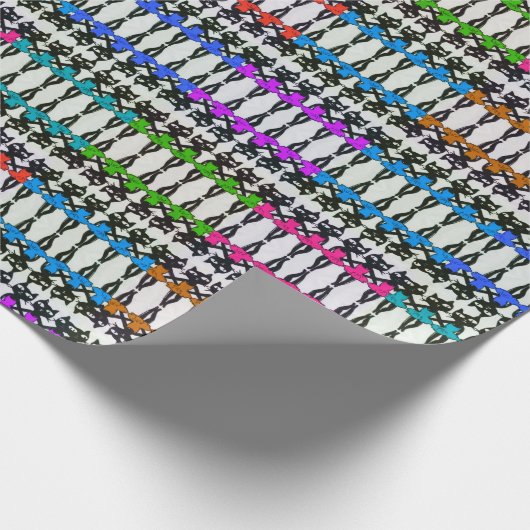 Dancing Cats Wrapping Paper Cadeaupapier (Hoek)