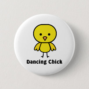Dancing Chick Ronde Button 5,7 Cm