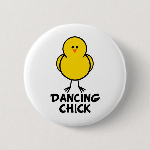 Dancing Chick Ronde Button 5,7 Cm