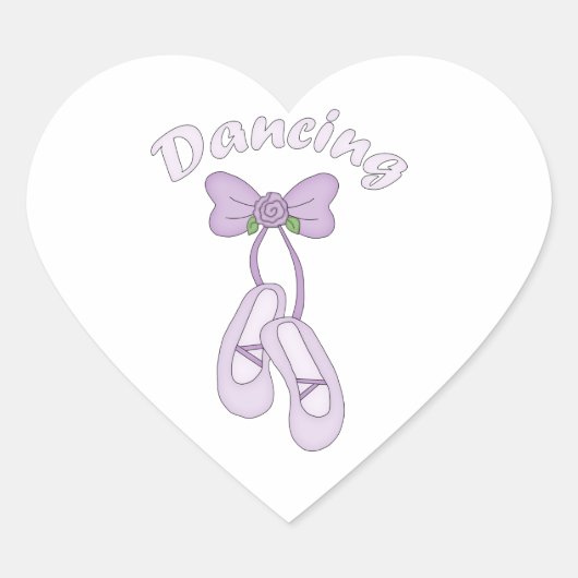 Dancing-Children's Ballet Hart Sticker (Voorkant)