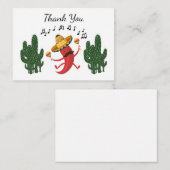 Dancing Chili Dank je Notitiekaartje (Voorkant / Achterkant)