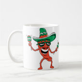 Dancing Chili Pepper Koffiemok (Links)