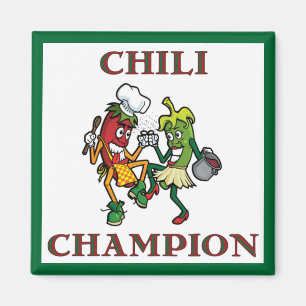 Dancing Chili Peppers Chili Champion Magnet