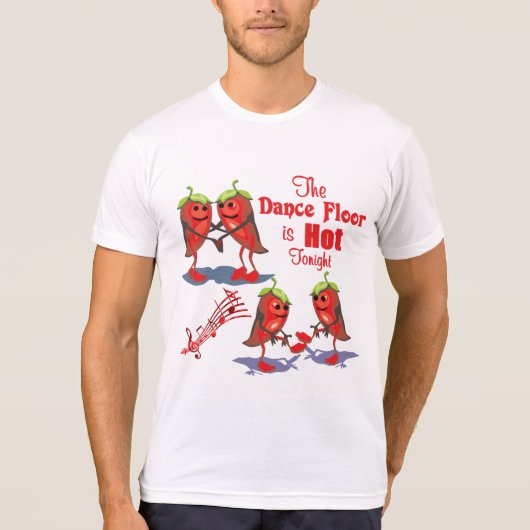 Dancing Chili Peppers Hot Tonight T-shirt (Voorkant)