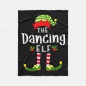 Dancing Christmas Elf Matching Pajama X-mas Party  Fleece Deken (Voorkant)