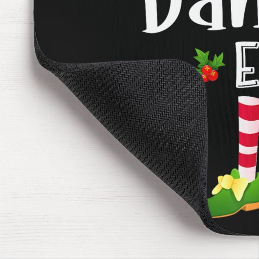 Dancing Christmas Elf Matching Pajama X-mas Party Muismat (Hoek)