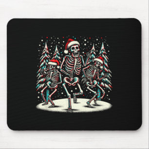 Dancing Christmas Skeletons - Halloween Co Muismat