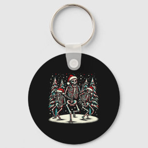 Dancing Christmas Skeletons - Halloween Co Sleutelhanger
