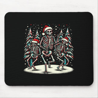 Dancing Christmas Skeletons - Vintage Halloween Co Muismat