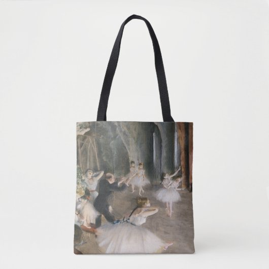 Dancing Class beroemd gemaakt door Edgar Degas Tote Bag (Voorkant)
