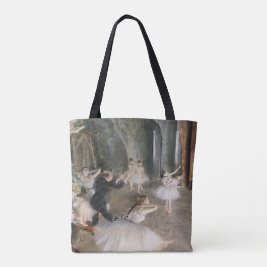 Dancing Class beroemd gemaakt door Edgar Degas Tote Bag (Achterkant)