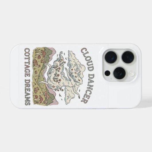 dancing cloud peaceful and joyful iPhone hoesje (Achterkant horizontaal)