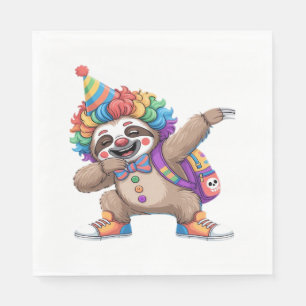 Dancing Clown Dabbing Spooky Halloween luiaards Ov Servet