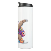 Dancing Clown Dabbing Spooky Halloween luiaards Ov Thermosbeker (Geroteerd rechts)