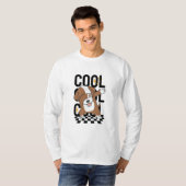 Dancing Cool Puppy Lange Mouw T-shirt (Voorkant volledig)