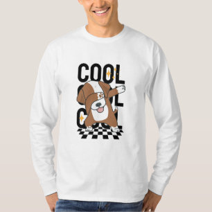 Dancing Cool Puppy Lange Mouw T-shirt