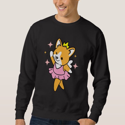 Dancing Corgi Ballerina Trui (Voorkant)