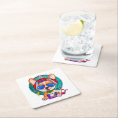 Dancing Corgi Kawaii Cute Kartonnen Onderzetters (Insitu)