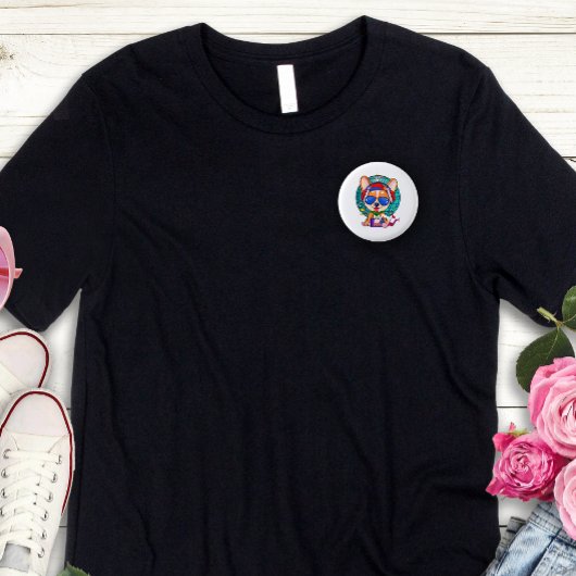 Dancing Corgi Kawaii Cute Ronde Button 3,2 Cm