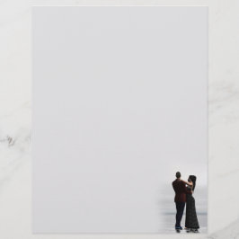 Dancing Couple Letterhead Stationery