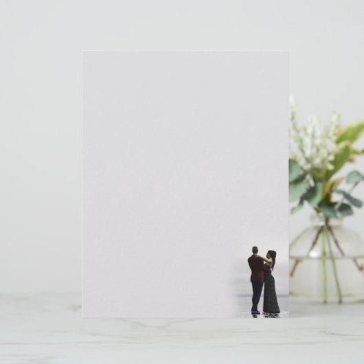 Dancing Couple Letterhead Stationery (Staand voorkant)