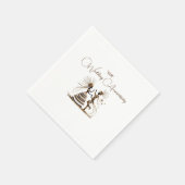 Dancing Couple Silhouette servetten (Hoek)