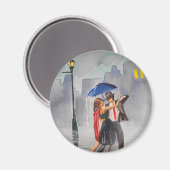 DANCING COUPLE UMBRELLA MAGNEET (Voorkant / Achterkant)