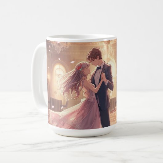 Dancing Couple Valentine's Day Mug Koffiemok (Voorkant links)