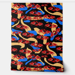 Dancing Crabbies Behang