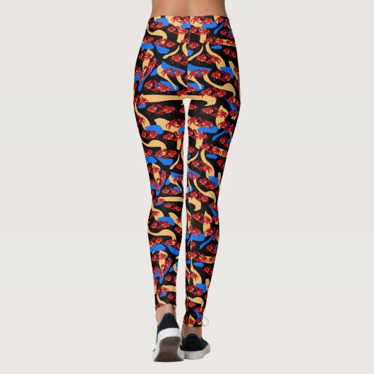 Dancing Crabs Leggings (Achterkant)