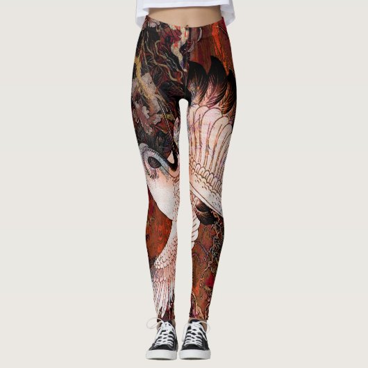 Dancing Crane Leggings (Voorkant)