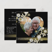 Dancing Daisies/ Gouden Jubileum Kaart (Voorkant / Achterkant)