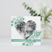 Dancing Daisies verlovingsfeest en foto Kaart (Staand voorkant)