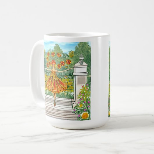 Dancing Daisy Mug Koffiemok (Voorkant links)