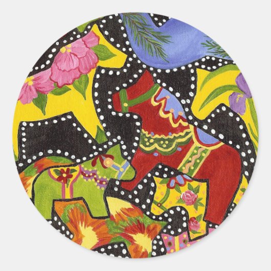 Dancing Dala Sticker (Voorkant)